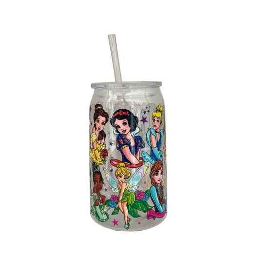 Princess Vibes Acrylic 470ml (16oz) Can Cup