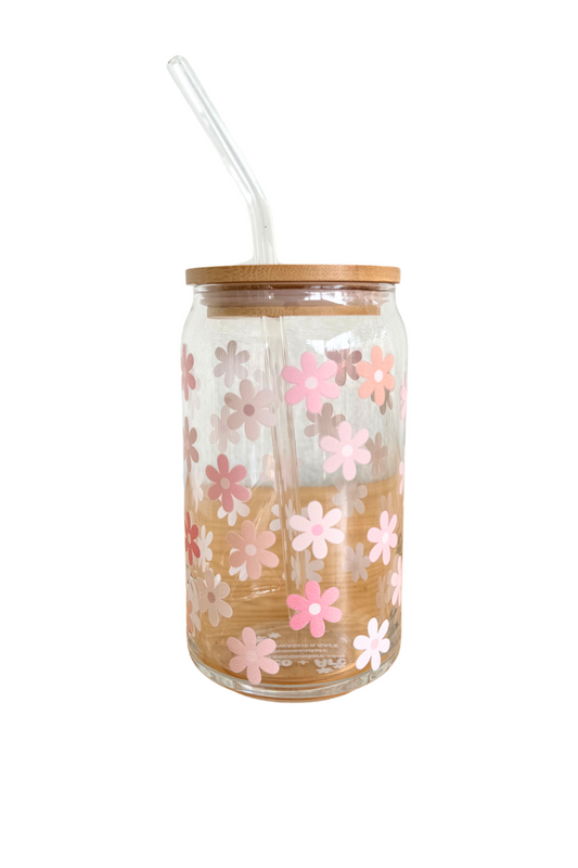 DISHWASHER SAFE Flower Fields 470ml (16oz) Can Cup