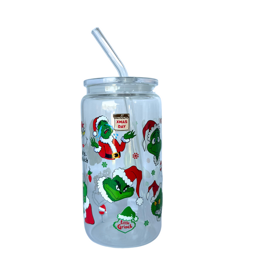 Green Christmas 3 500ml (16oz) Can Cup