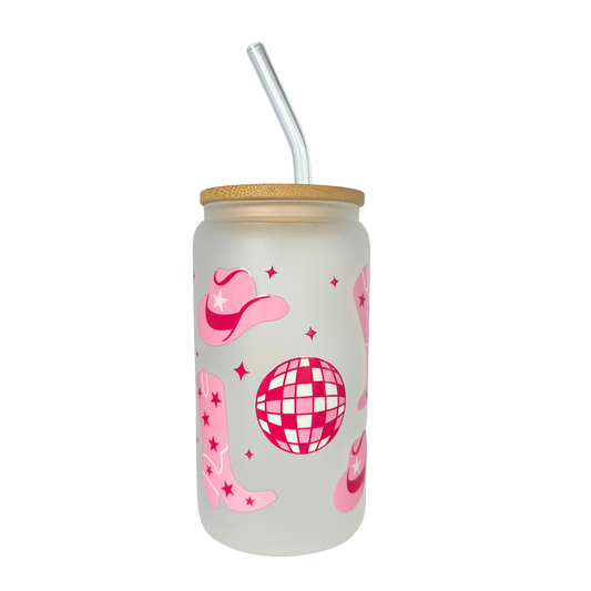 Cowgirl Frosted 500ml (16oz) Can Cup