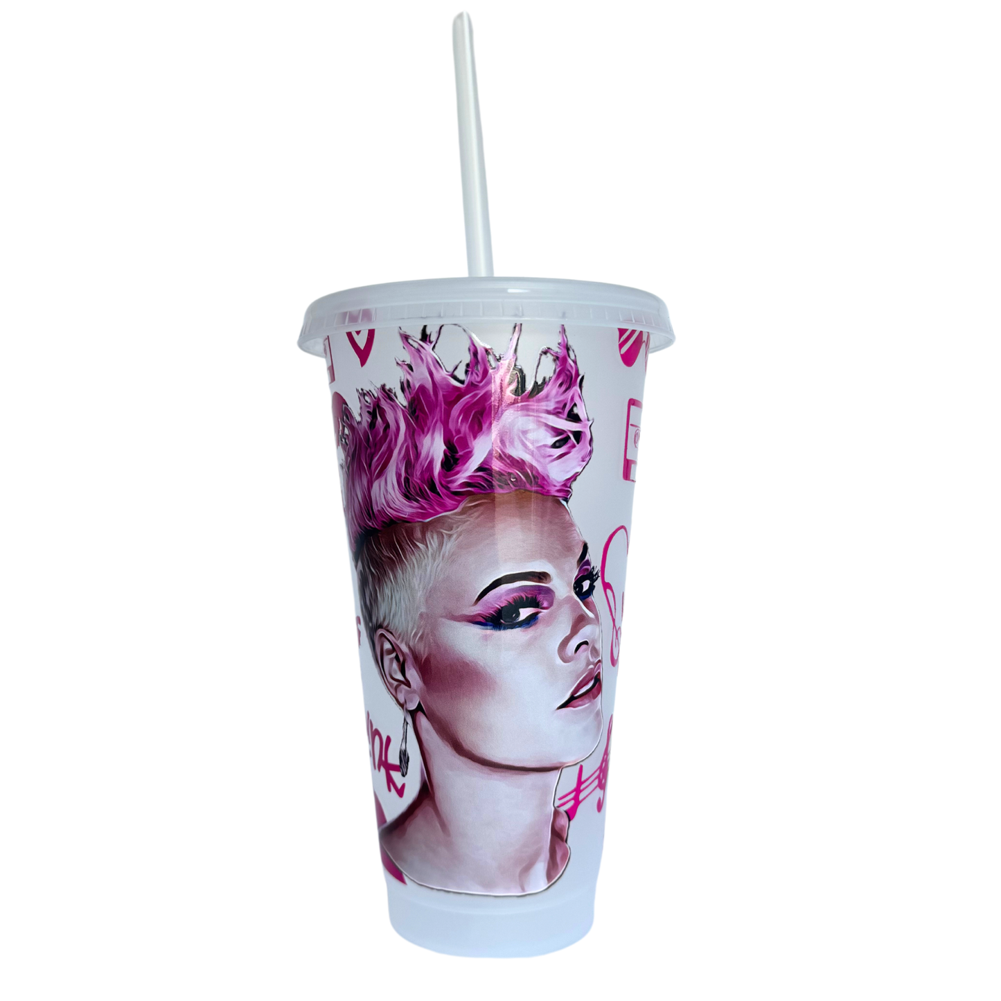 Pink 700ml Plastic Tumbler