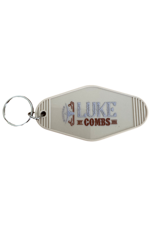 Luke Combs Beige Motel Keychain