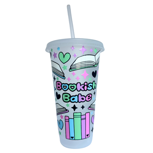 Bookish Babe 700ml Plastic Tumbler