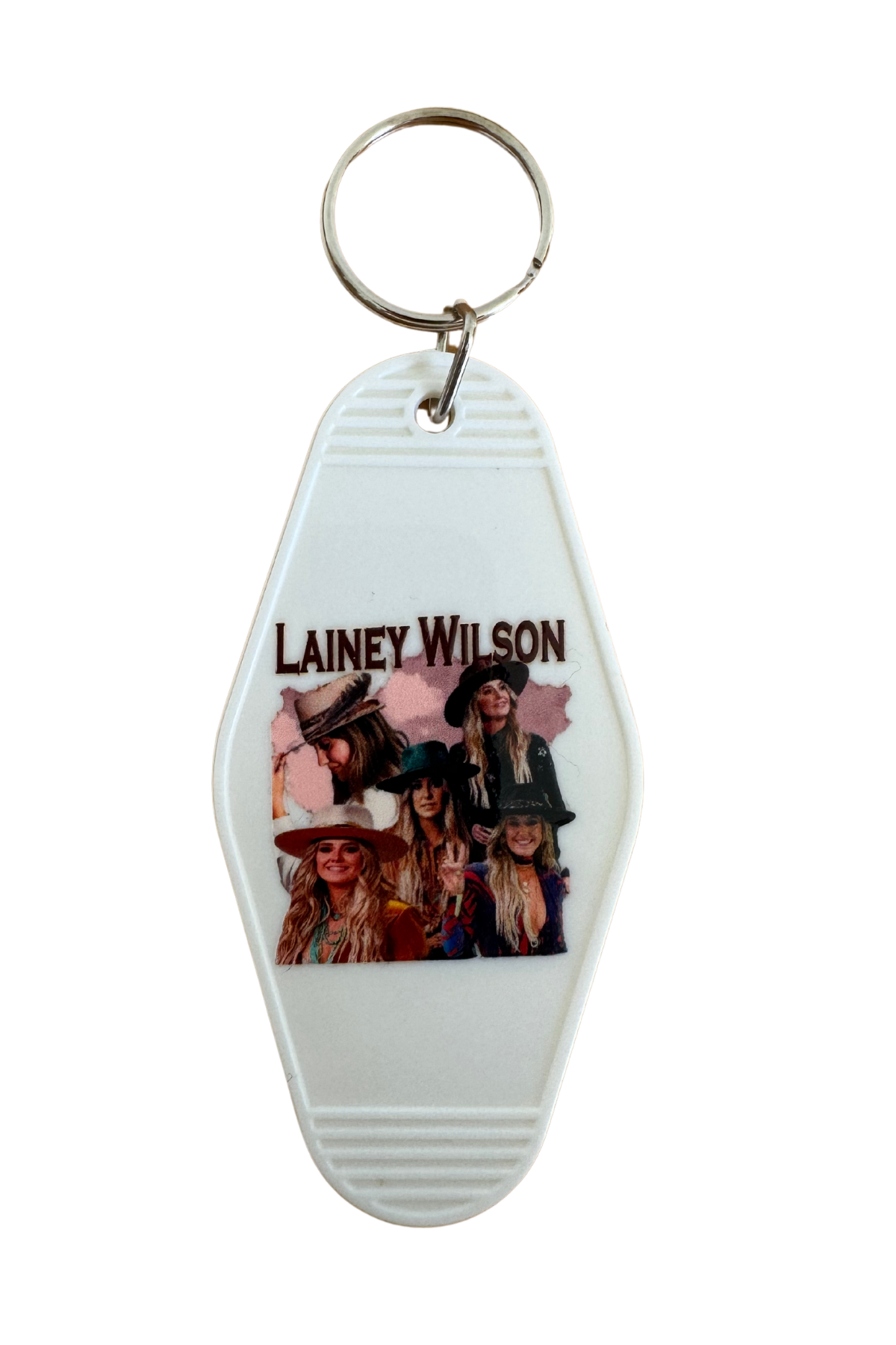 Lainey Wilson White Motel Keychain