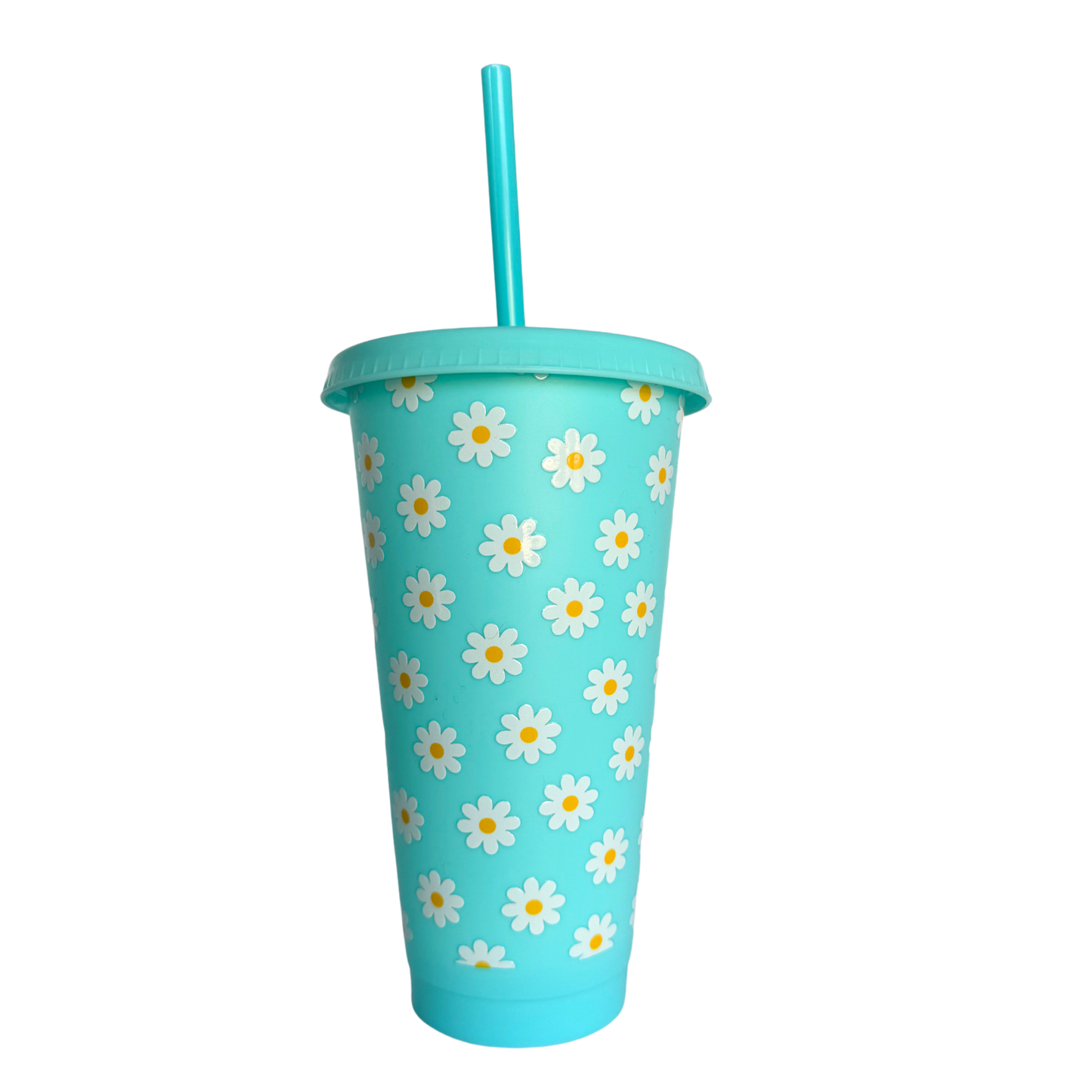 Daisy Blue 700ml Plastic Tumbler