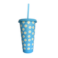 Daisy Cornflour Blue 700ml Plastic Tumbler