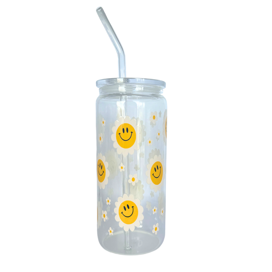 Happy Daisy 600ml (20oz) Can Cup