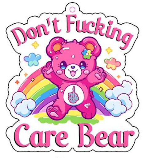 Don't Fucking Care Bear Car Air Freshener