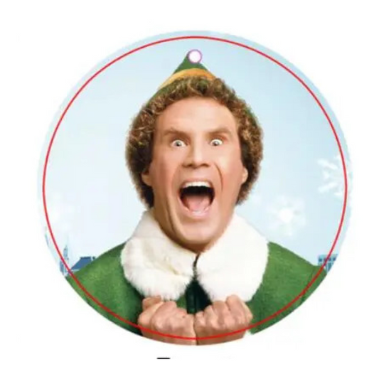 Elf Christmas Car Air Freshener